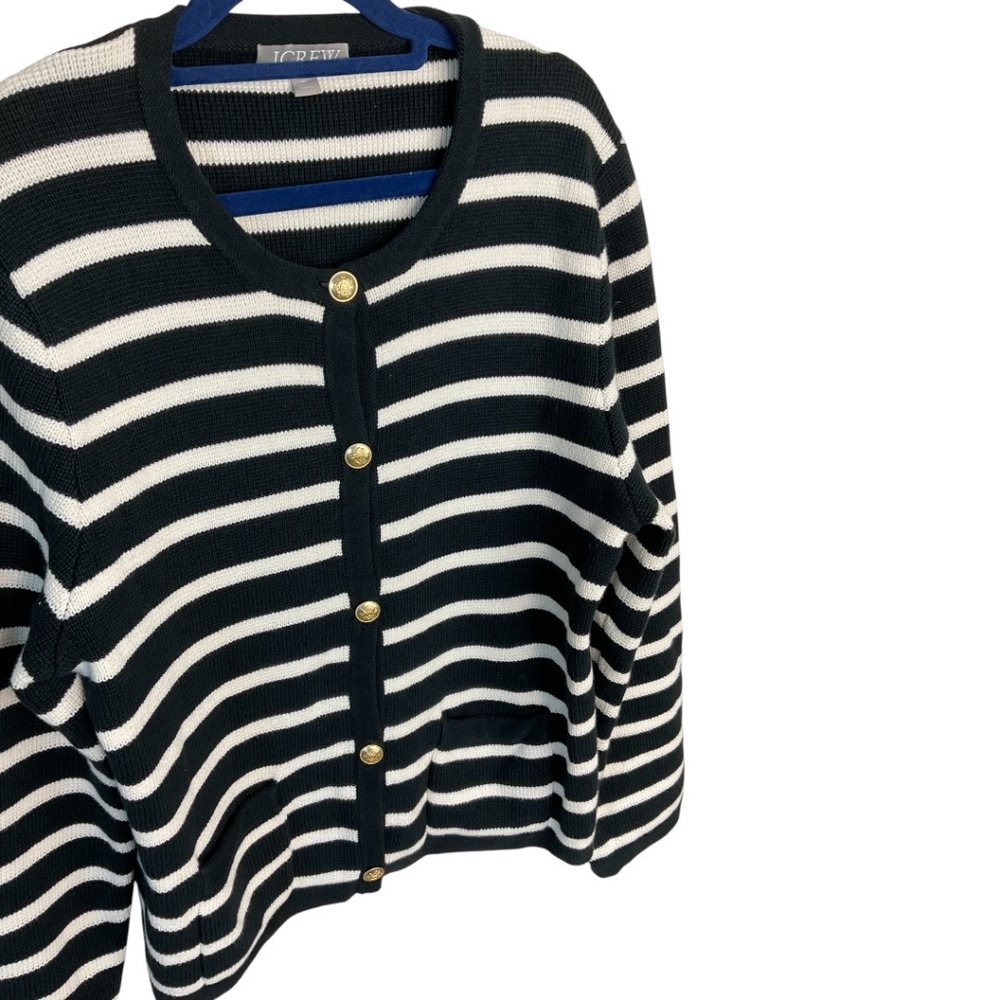 J. Crew Emilie‎ Sweater Lady Jacket in Stripe - Picture 3 of 10